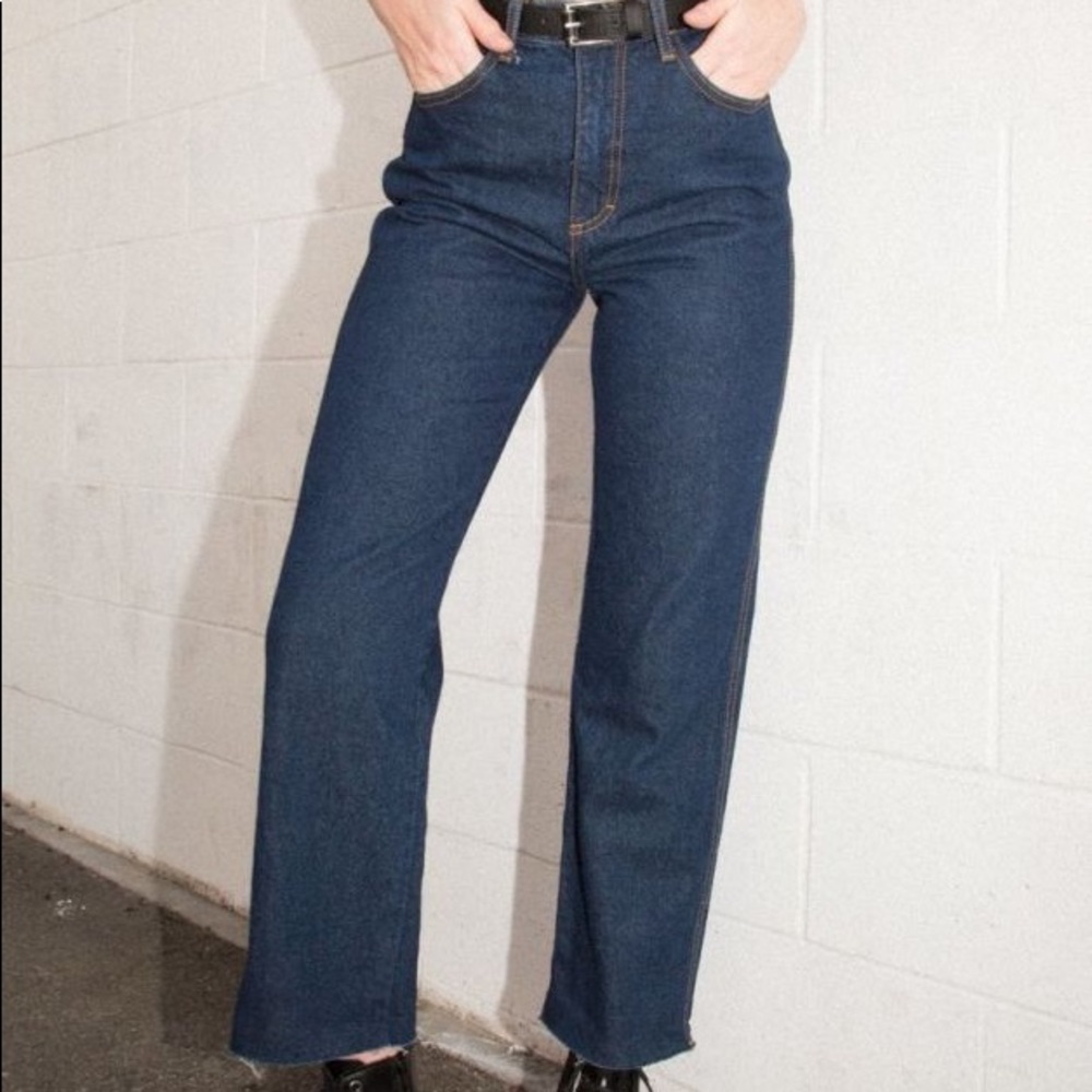 brandy melville/john galt dark wash jeans